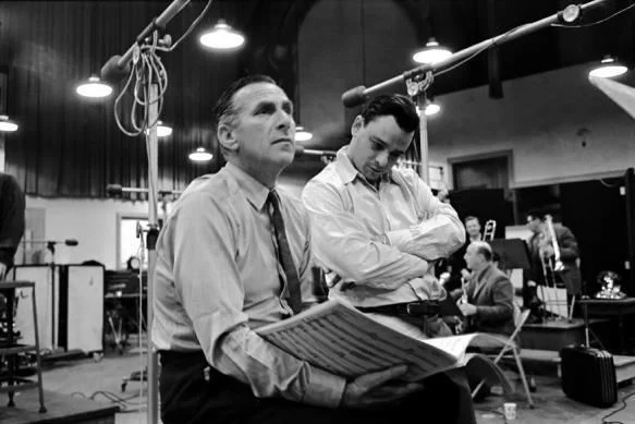 Goddard Lieberson with Stephen Sondheim