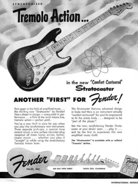 Stratocaster was showed for the first time in the May edition of the International Musician