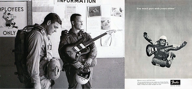 Probably the most daring of all the You Won't Part with Yours advertisements was made over Lake Elsinore, California, in September 1964, and its making of