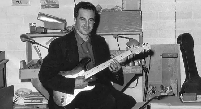 Rex Gallion in 1954 with a pre-production Fender Stratocaster