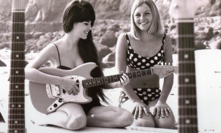 Sue Zimmerman with her polka dot bikini