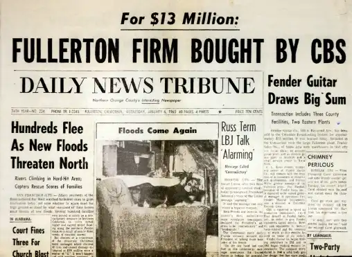 The Daily News Tribune: Fullerton firm bought by CBS