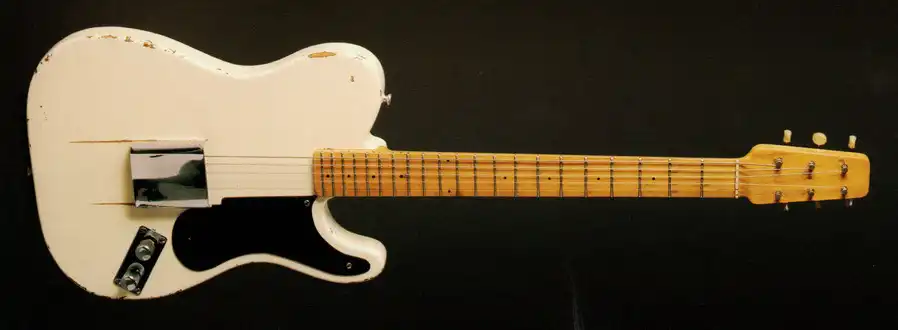The first Esquire prototype with the snakehead headstock