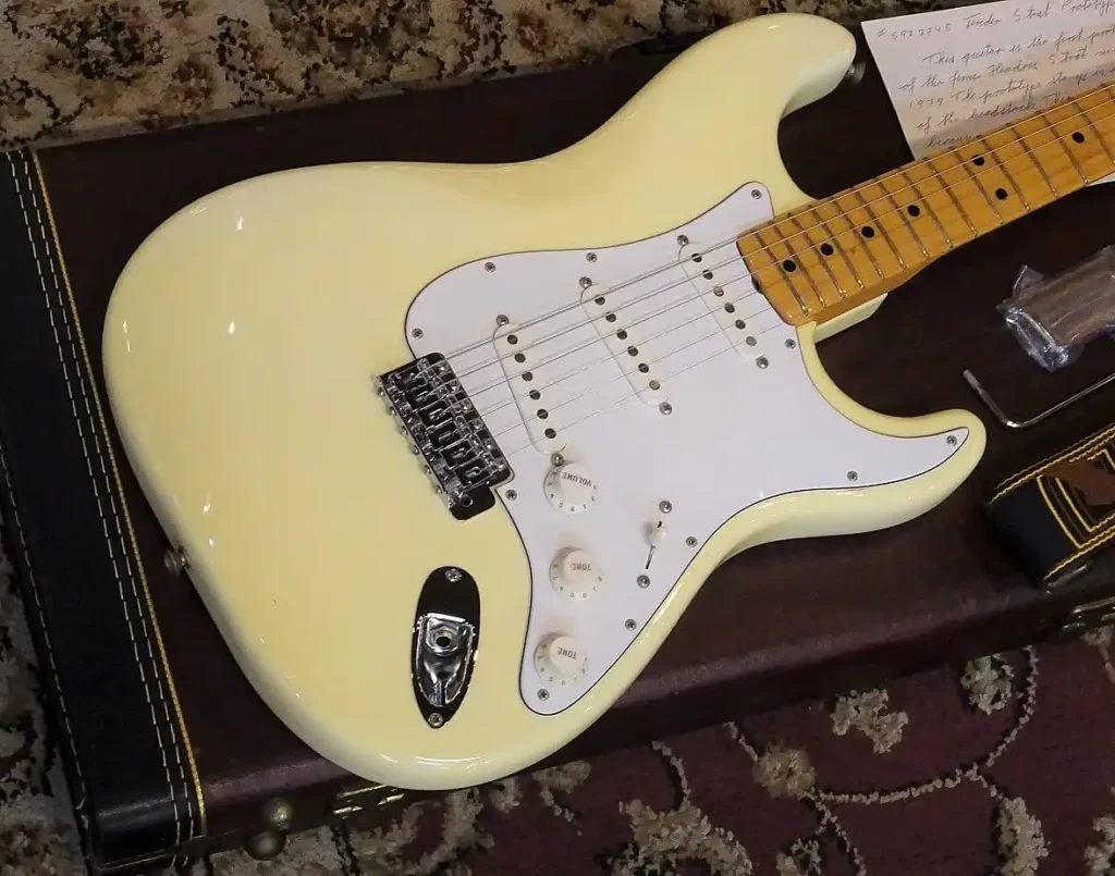 The front contour of the Hendrix Stratocaster