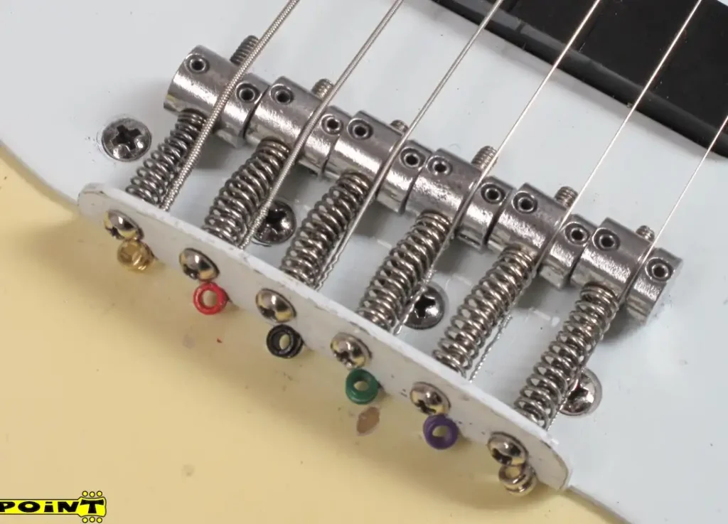 The pickguard-bridge combo of the Bullet