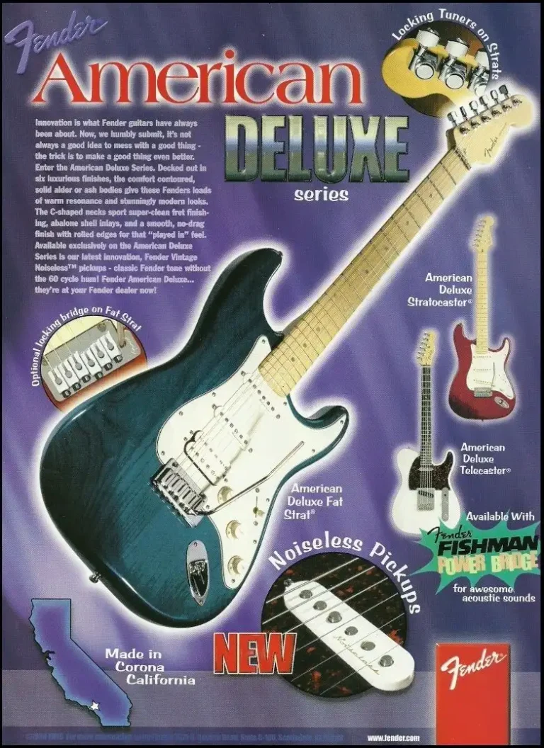 A 1999 advert showcasing the new American Deluxe Series