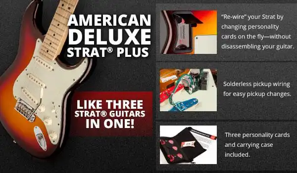 American Deluxe Strat Plus ad
