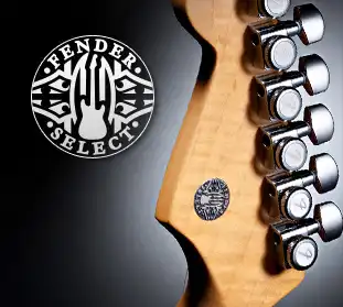The Fender Select series currently stands as Fender's finest line of guitar production, marked by a Fender Select medallion on the back of the headstock