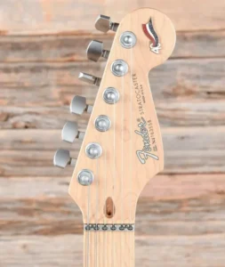 Headstock of the Aluminum Body Strat Plus