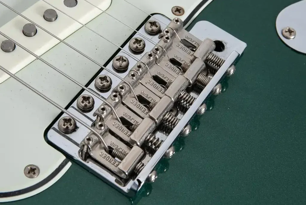 The new "Fender Pat. Pending" saddles