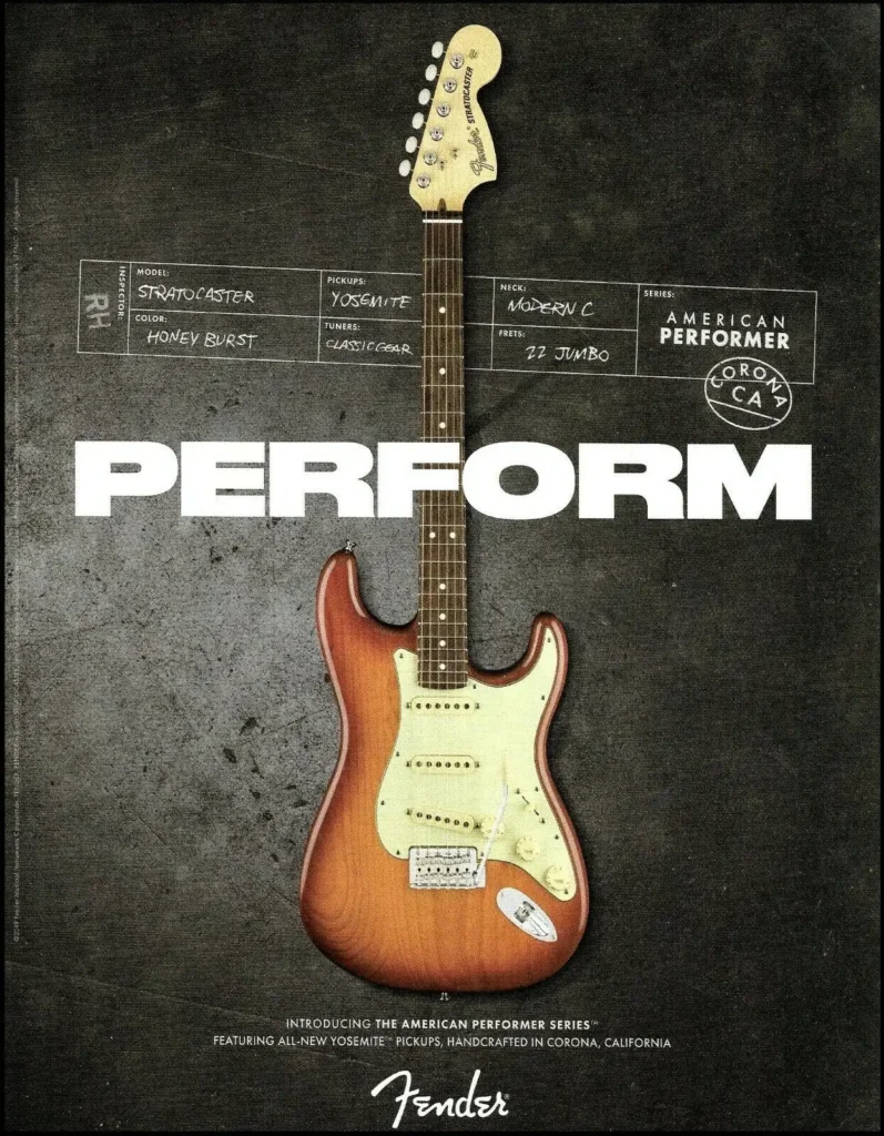 American Performer Stratocaster ad