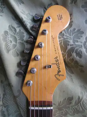 "Dan Smith" headstock of a 1983 Fullerton reissue