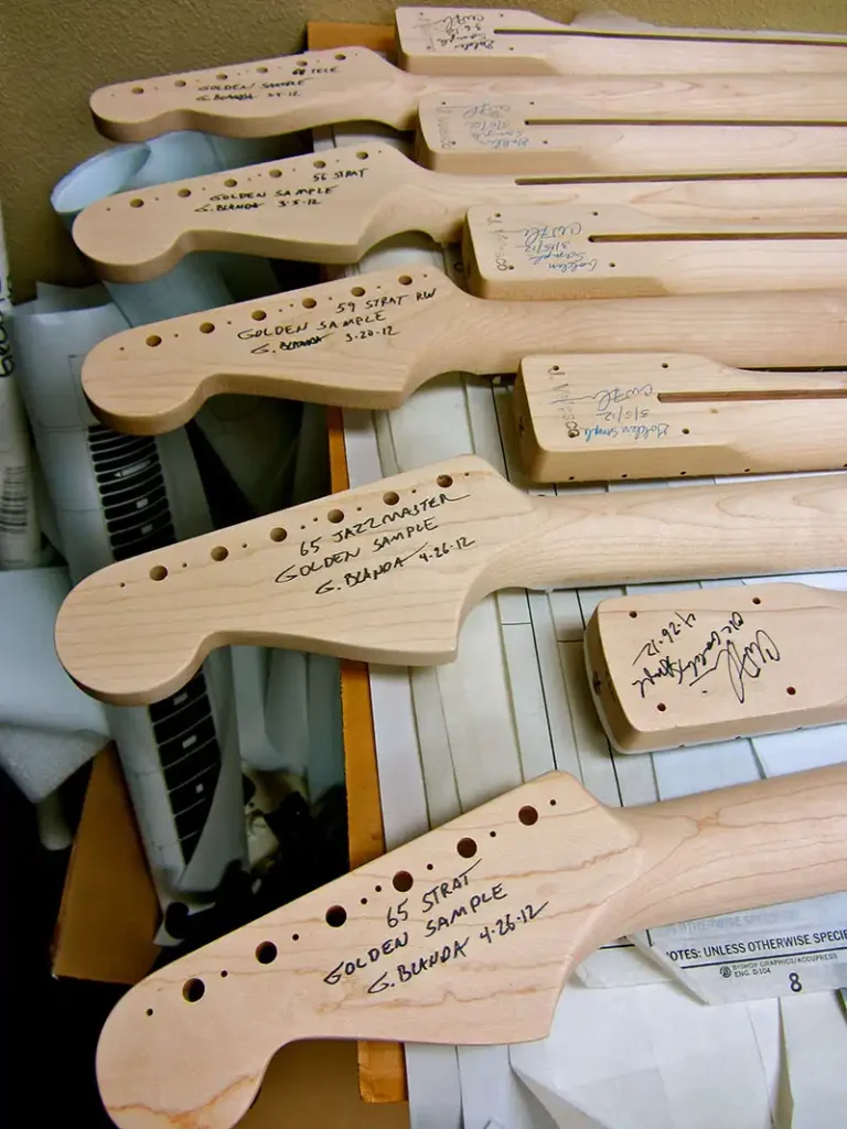 Neck shape prototypes for each year model
