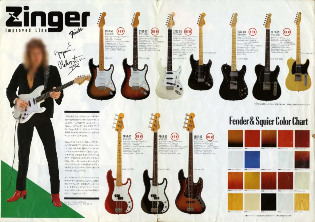 1984 Twang Catalog, Zinger Series