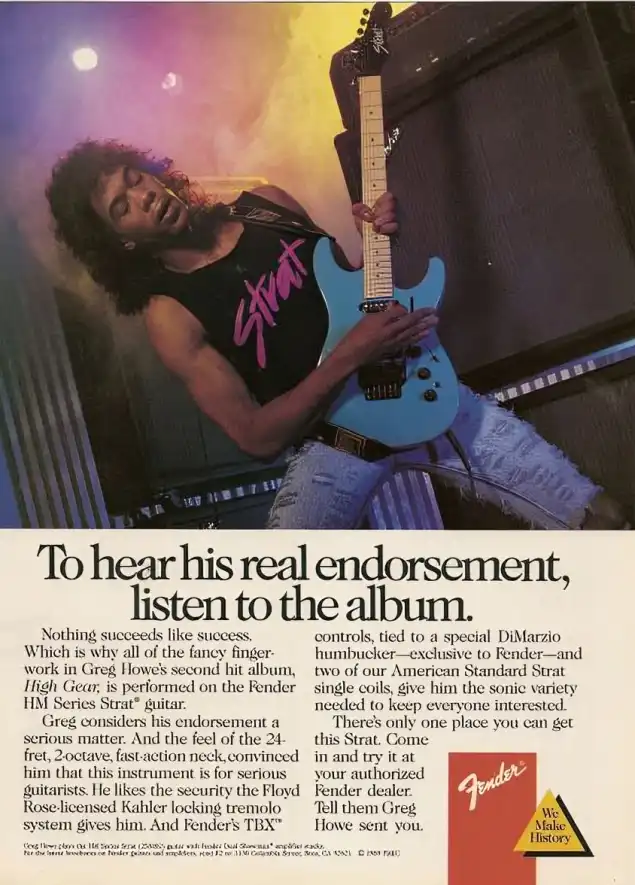 1988 Greg Howe HM Series ad