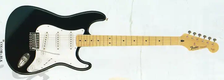 1996 Twang Catalog. The ST-35 shown was not the actual ST-35 Squier Series Stratocaster, but the Mexican Squier Series model (the serial number is on the front of the headstock and the 12th-fret dot spacing is narrow)