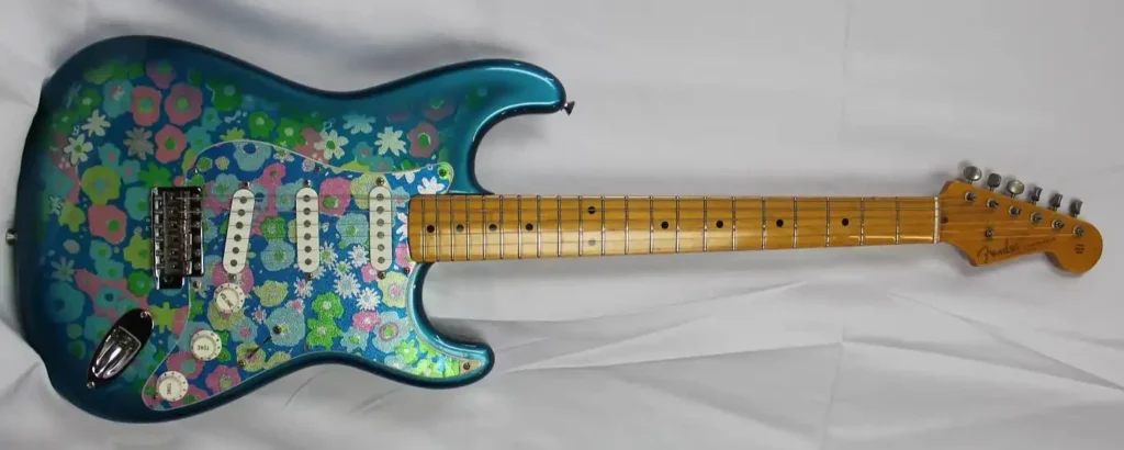 Blue Flower Stratocaster