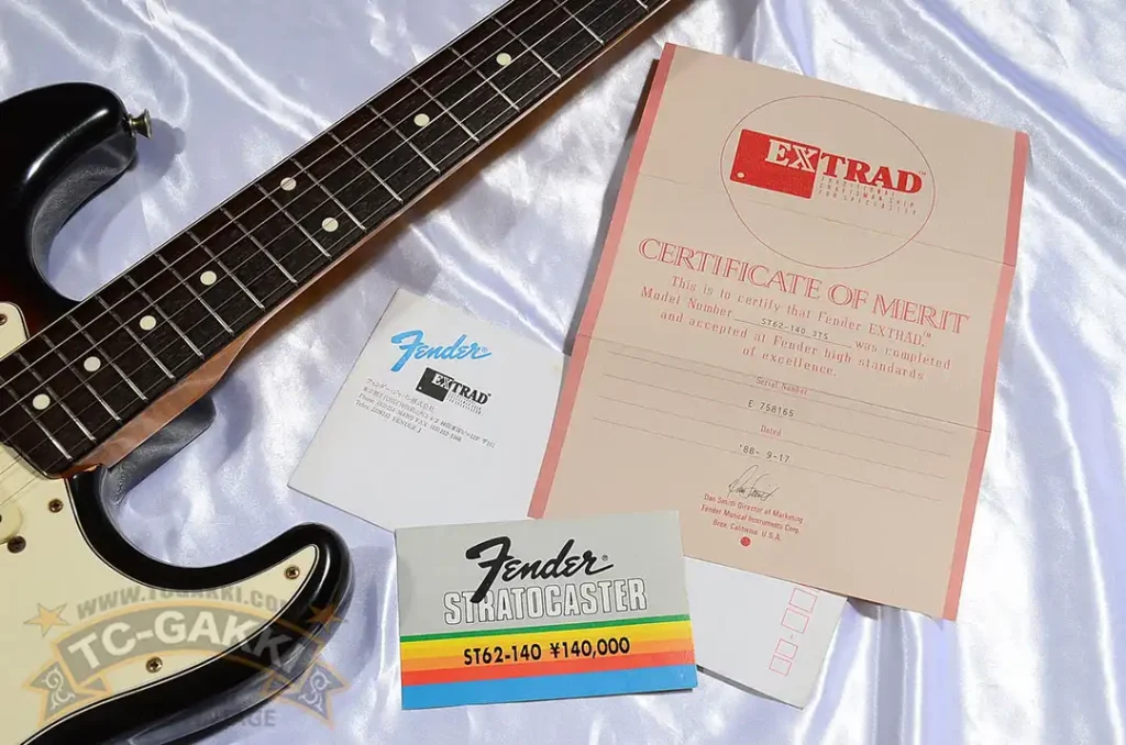 ExTrad certificate of authenticity