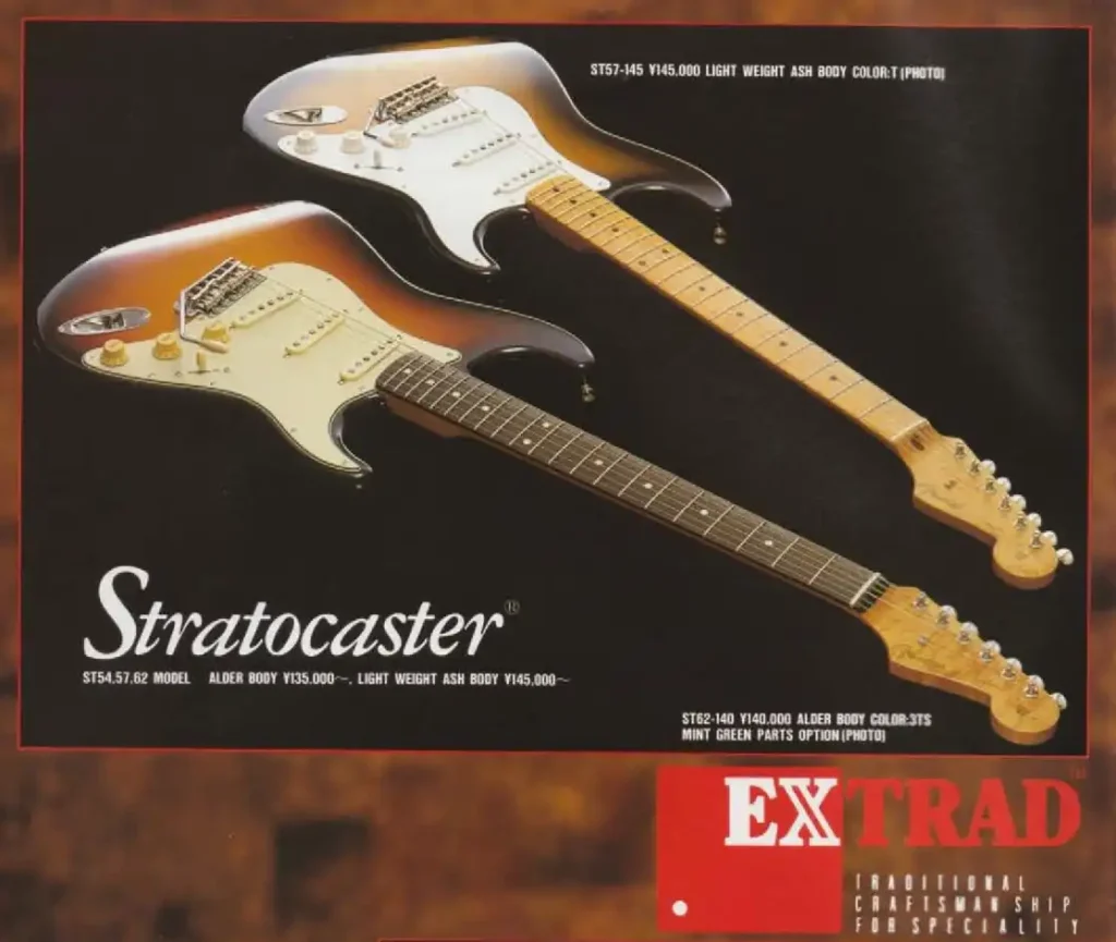 ExTrad guitars featured in the 1993 Twang catalog