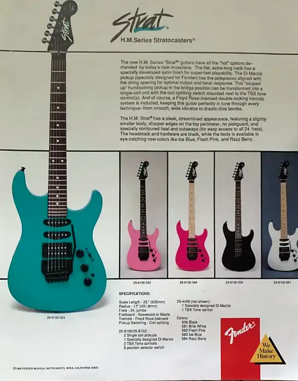 HM Stratocaster — as featured in the UK catalog