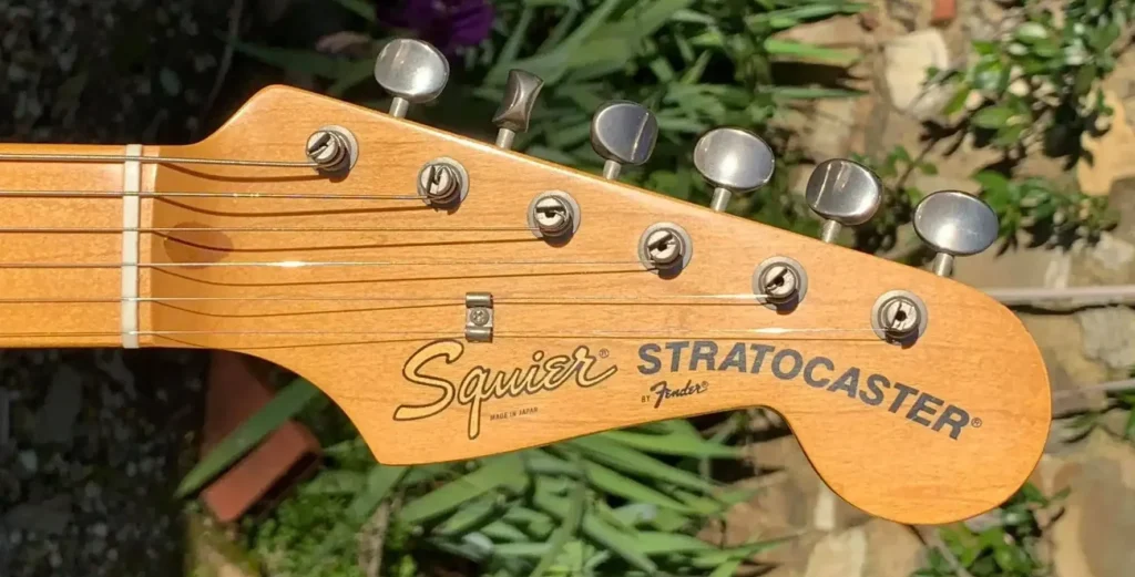 2nd-Gen JV Squier Stratocaster Headstock
