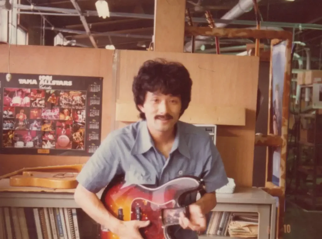 A young Makoto at Fujigen factory