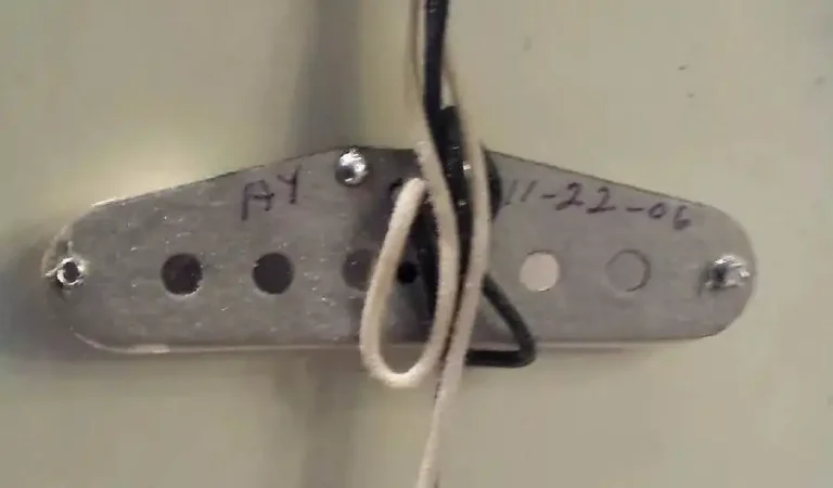 Early Custom ’69 Single-Coil Strat Pickup with Grey Bobbins — not hand-wound by Abigail Ybarra, despite the “AY” stamp