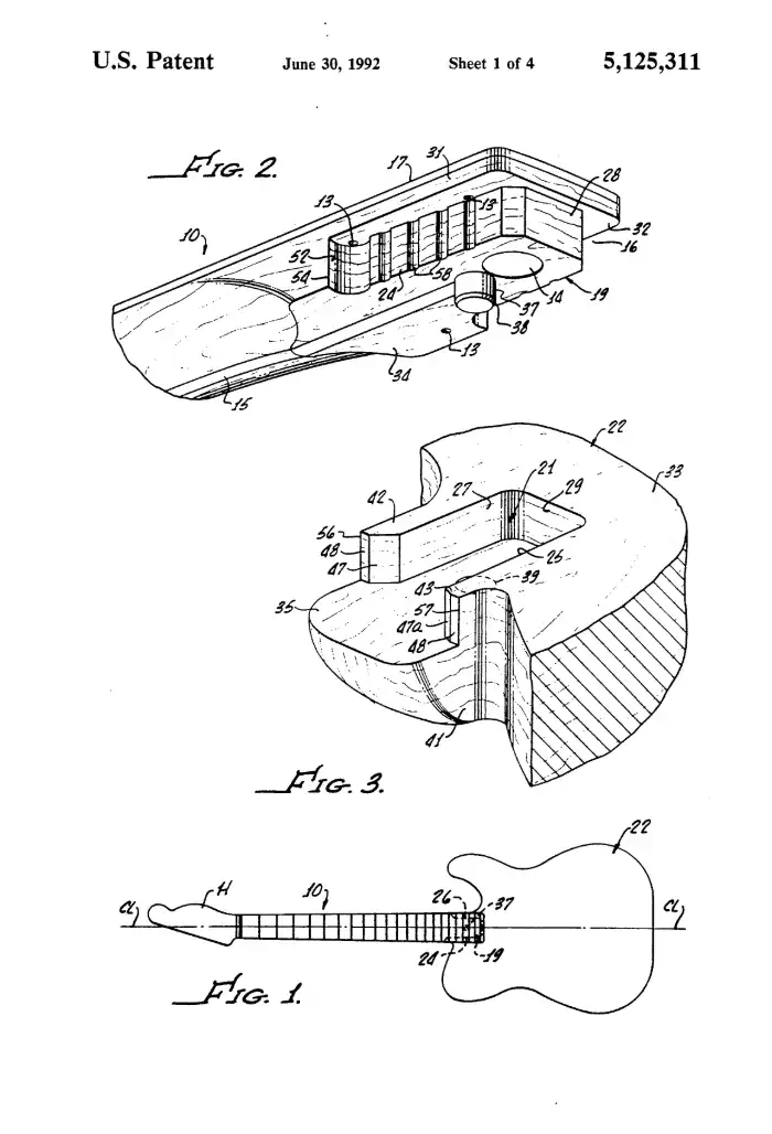 Set-Neck patent