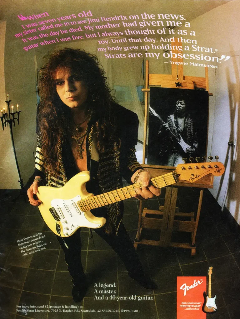 1994 Stratocaster 40th Anniversary, featuring Yngwie Malmsteen with his signature model