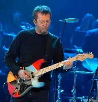 Clapton introduced Crashocaster #3, featuring a metallic pickguard designed by Mark Kendrick, at the benefit concert One Generation for Another at London’s Royal Albert Hall on 15 March 2004. He later played it at the 2004 Crossroads Festival and for the last time on 23 June 2004 in Albany, New York.