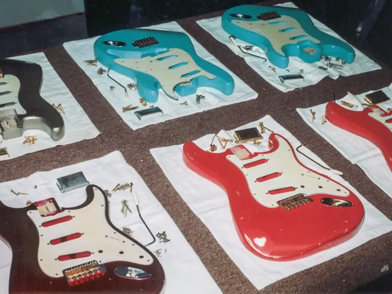 Vince preserved all of Fender’s original color formulas