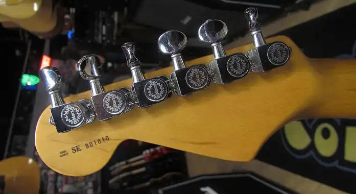 DiMarzio-branded tuners fitted on the very first Malmsteen Stratocaster units