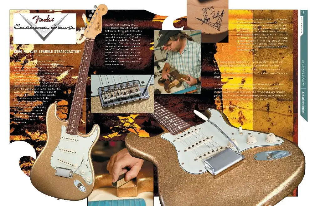 Greg Fessler Master Design Sparkle Stratocaster, 2006 Fender Frontline