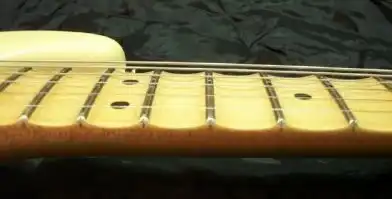 The Scalloped Fretboard of the first US-Made Malmsteen model