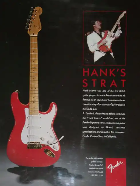 1990 Hank's Strat advertisement