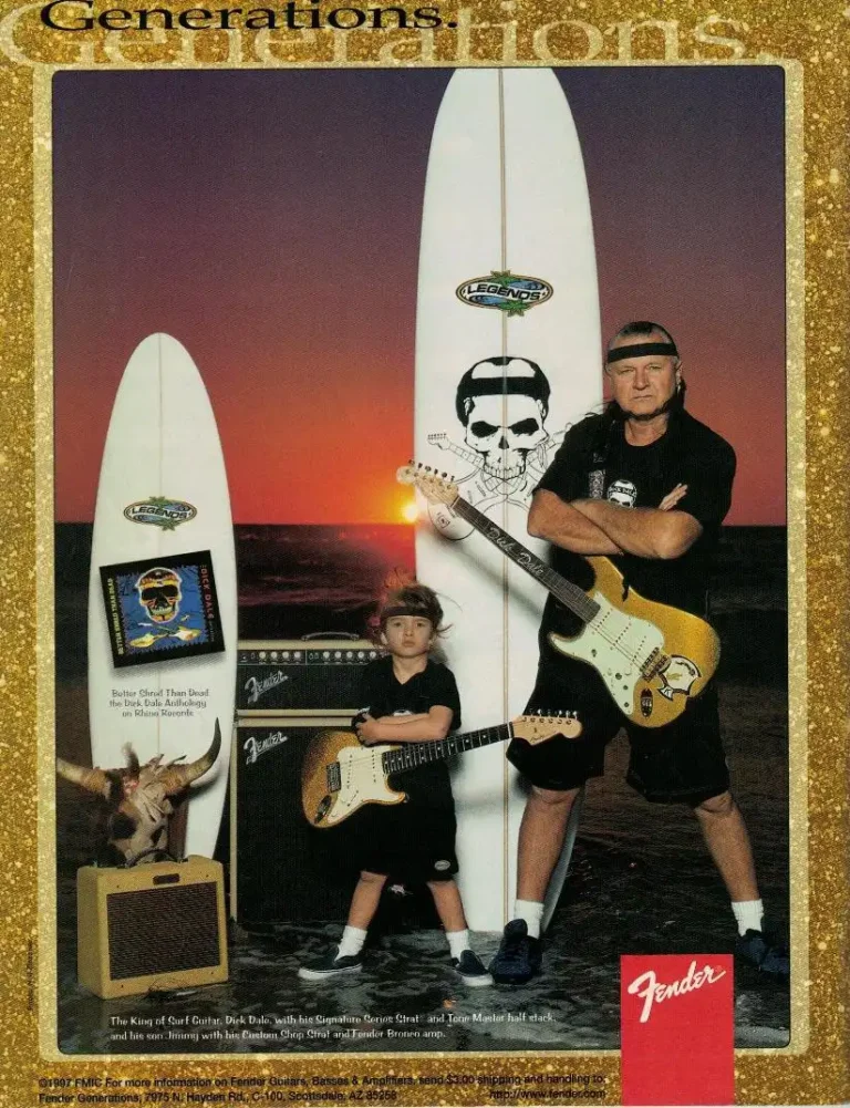 Dick Dale Stratocaster advertisement, 1997