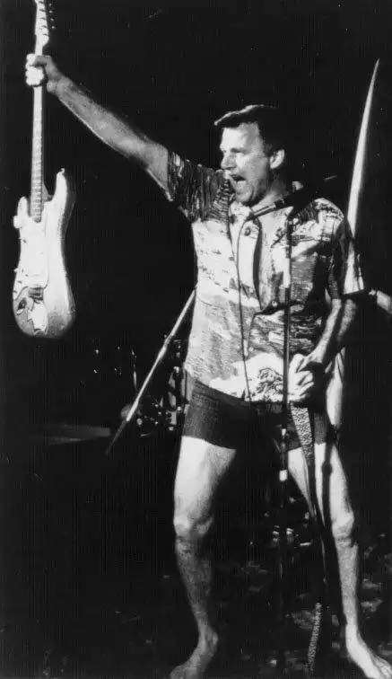 Dick Dale shows The Beast during one of his concerts