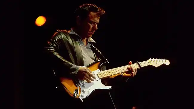Jimmie Vaughan playing a Stratocaster