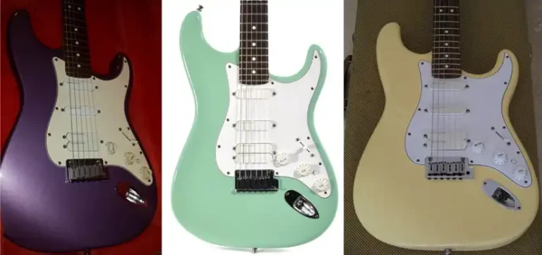 Available finishes of the Jeff Beck Stratocaster (first series)