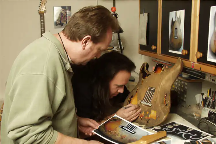 Mike Eldred and John Cruz working on the “Number One” Replica