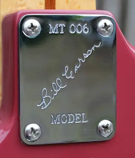 Neck Pate of the Bill Carson model distributed by Music Trader