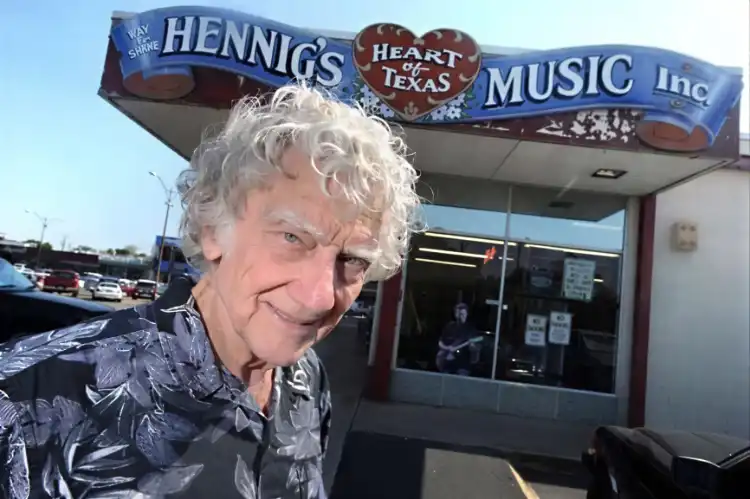 Ray Henning and his shop