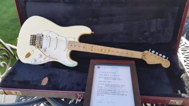 Richie Sambora Stratocaster prototype, built by J.W. Black (courtesy of Simon Moxon)