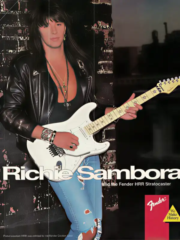 Richie Sambora with the Custom HRR Stratocaster