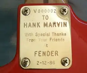 …and the commemorative neck plate