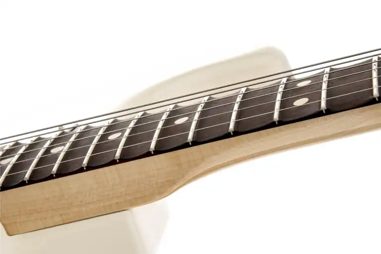Graduated scalloping on the fingerboard (Photo: Fender)