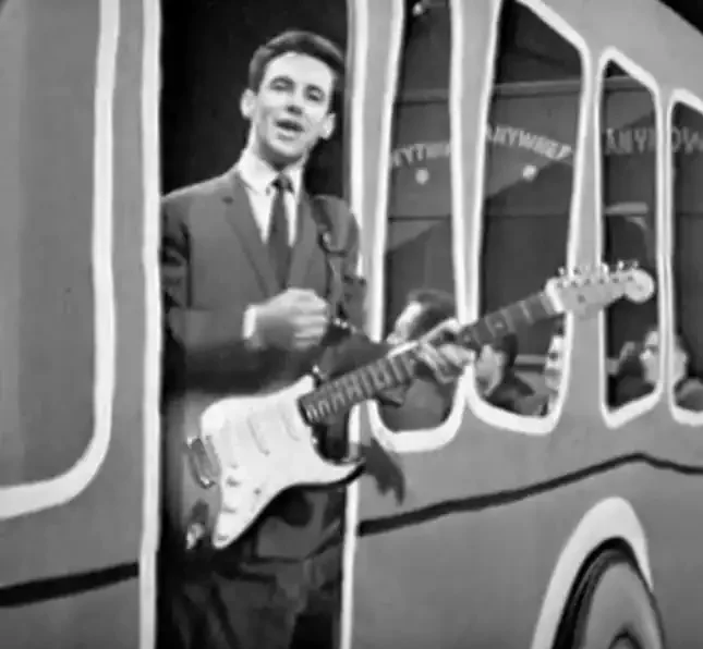 Jim Conlon with Rory Gallagher’s Stratocaster