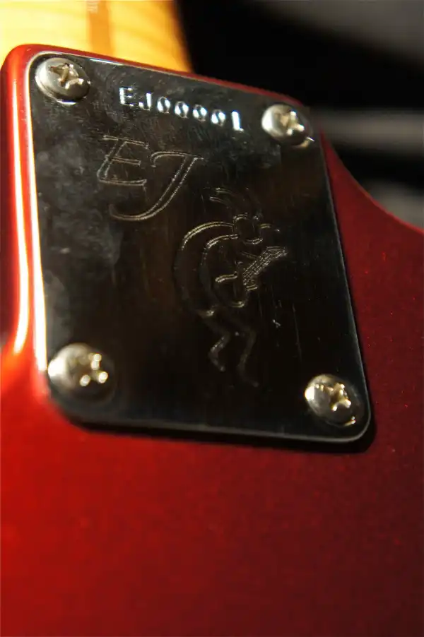 The neck plate of guitar EJ00001