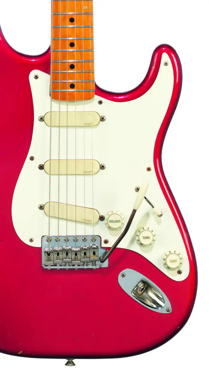 The Red Strat, Photographed for The David Gilmour Guitar Collection