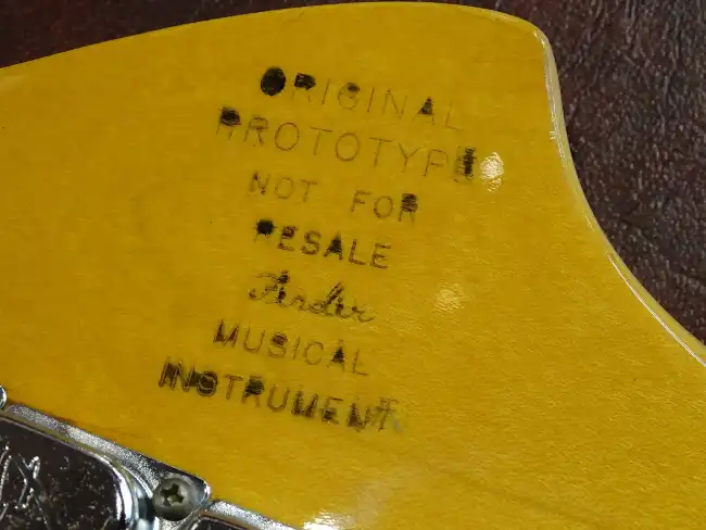 Rear headstock details of the Hendrix Stratocaster